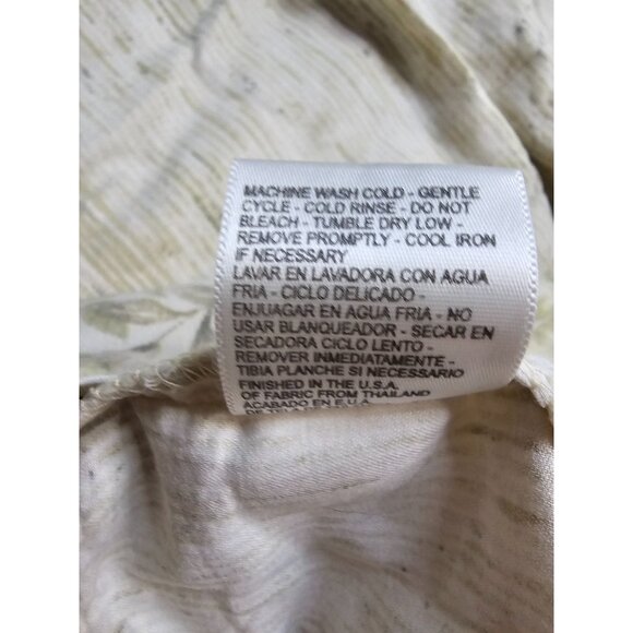 Croscill Home 100% Cotton Floral Print Pillowcases Pair Set of 2 Green Beige - Picture 6 of 9